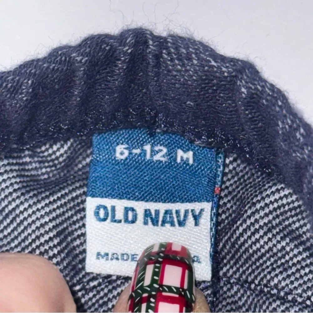 Old Navy size 6-12 months blue ruffle Leggings